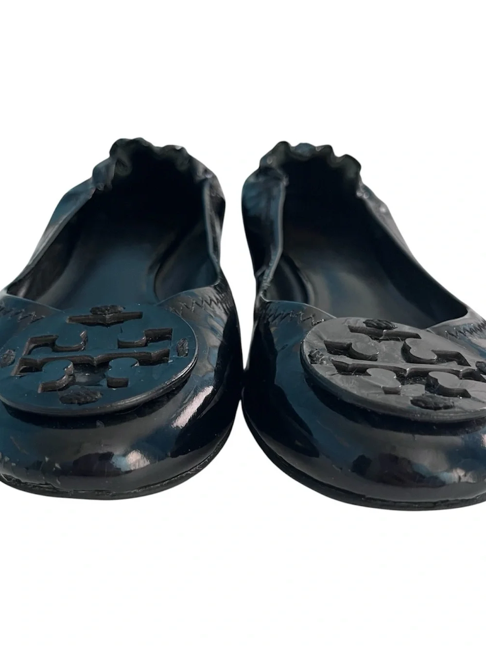Tory Burch Patent Leather Ballet Flats in Black
